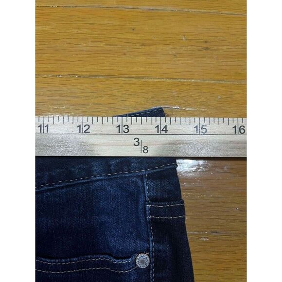 Harper Jeans Women's Size 28 Blue Mid Rise Skinny Denim Distressed Frayed - Picture 7 of 8